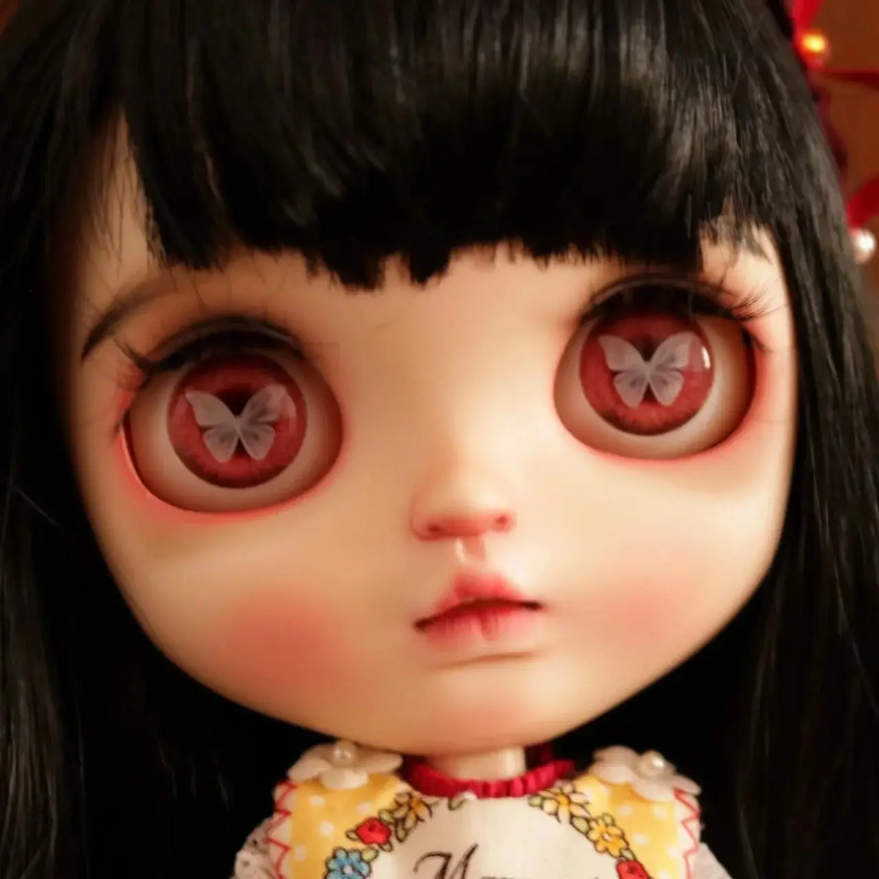 YESTARY BJD 눈 인형 액세서리, 14mm 수제 패션 컬러 나비 드립 접착제 송진 아이 피스, 블라이스 인형 소녀 선물