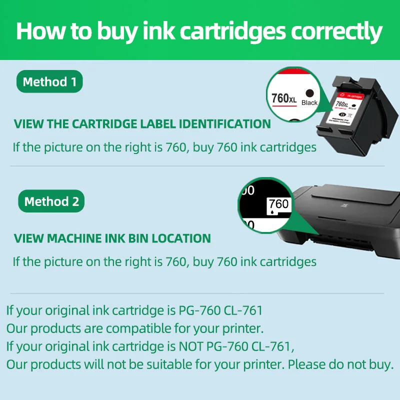 Pour CL-761 PG-760 Pour cartouche IL pg760 cartouche cl761 Pour pixusTS5370 TR7070 imprimante 760XL 761XL cartouche