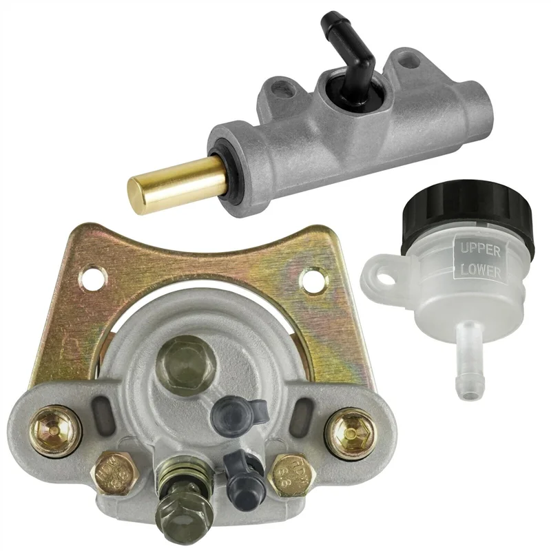 Plain Silver Brake Caliper With Master Cyl / Reservoir For Polaris Sportsman 400 500 600 700 2003-2004