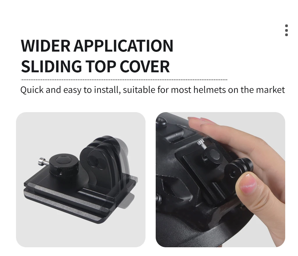 NVG Helmhalterung Basis für GoPro 13 11 10 8 für DJI Action 4 3 Kamera Motorrad Reiten Klettern Racing Sport Basis Halter Adapter – Detail 1
