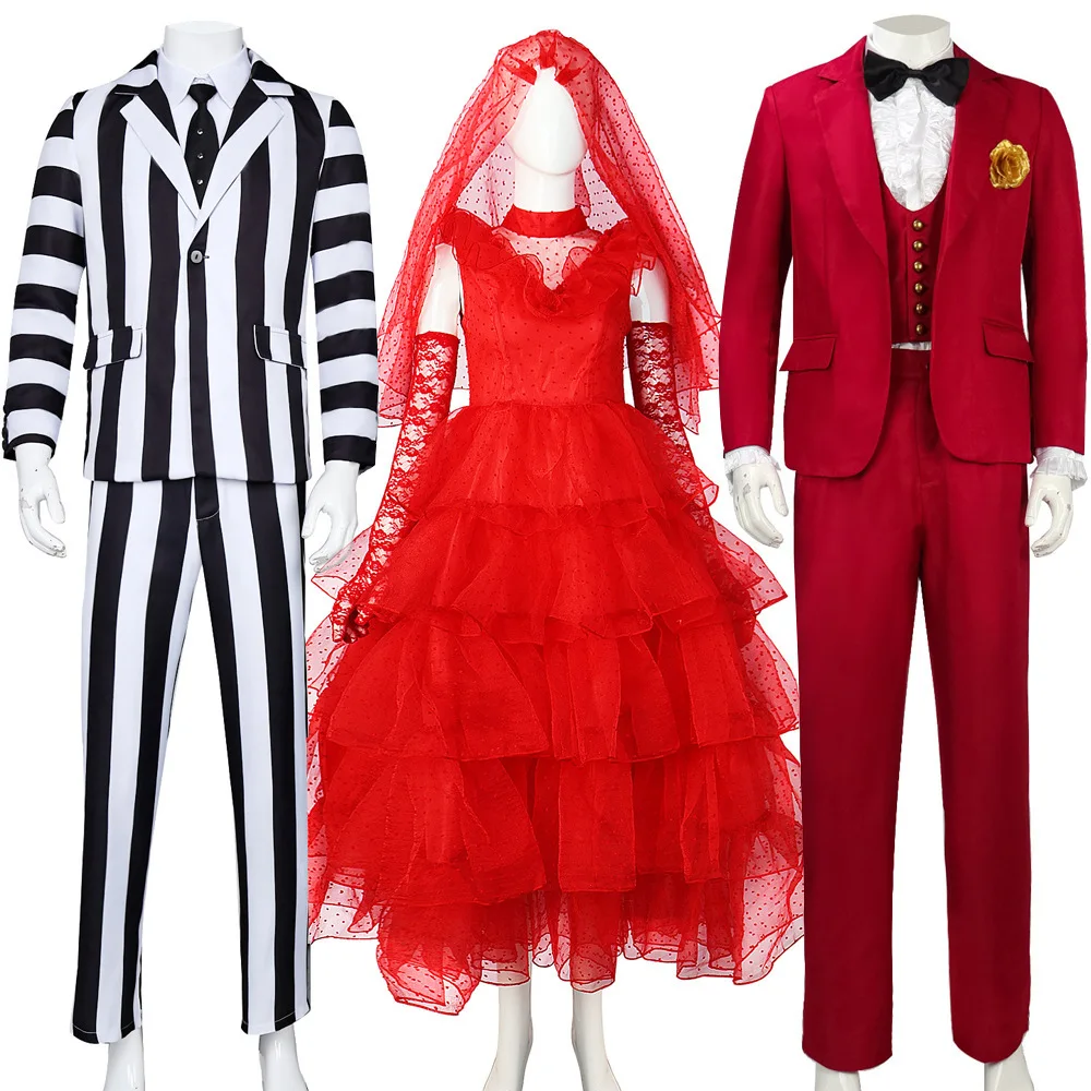 

Hades Big Faridia Michael Keaton Costumes Michael Striped Suit Halloween Cosplay Costumes
