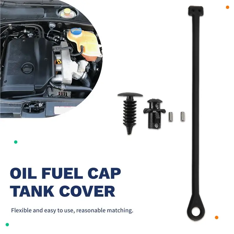 1PCS Oil Fuel Cap Tank Cover Line Cap Line Petrol Cap Cable For VW Golf Jetta Passat For A4 A6 A8 For Skoda-A21R