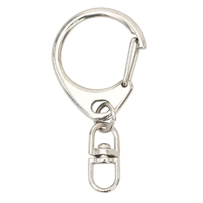 Zinc Alloy D-Ring 8-Figure Swivel Keychain Clip DIY Handmade Craft Metal Hardware Findings Accessories Key Ring Buckle Supply view 5