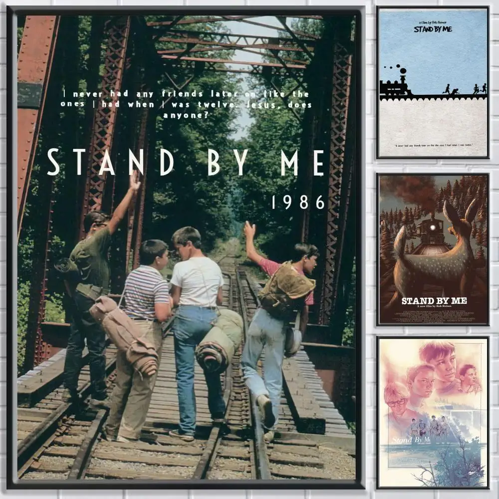 Film S-Stand By Me Poster Schlafzimmer Wohnzimmer Studie & Beyond Selbstklebende Dekoration + Perfektes Geschenk