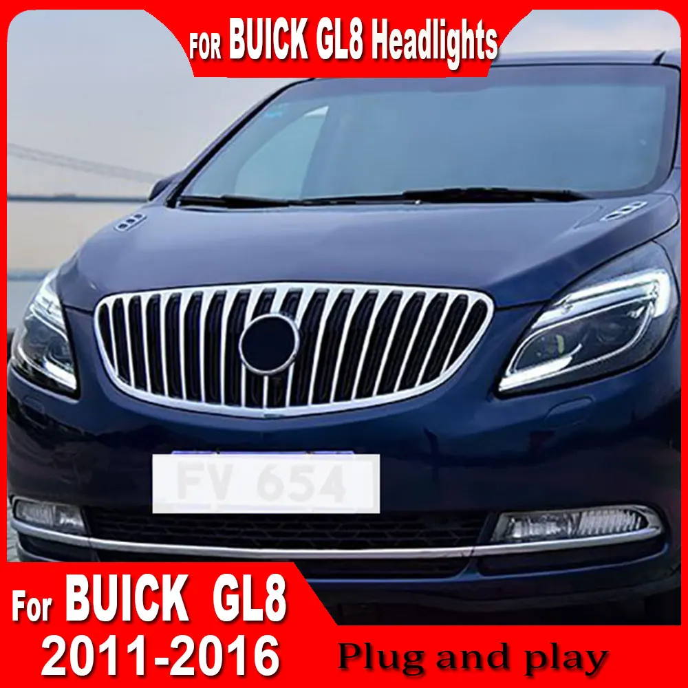Head Lamp for Buick GL8 2011 2012 2013 2014 2015 2016 2017 2018 2019 2020 Headlights LED DRL Dynamic Turn Projector Head Lamps
