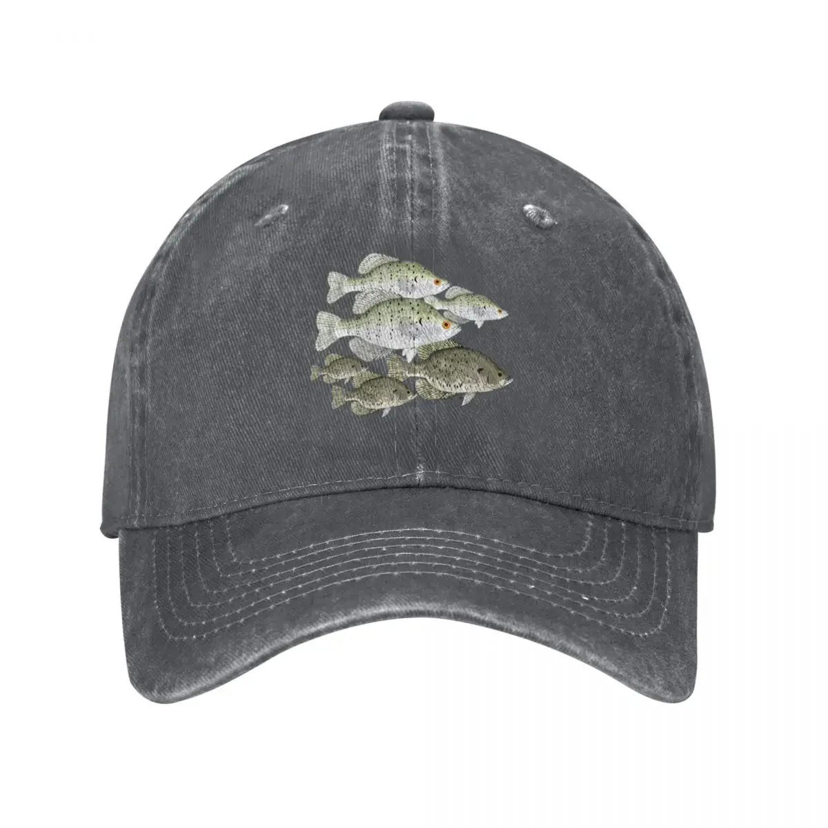 Crappie School Baseball Cap fishing caps man Designer Hat Women's Beach Visor Men's