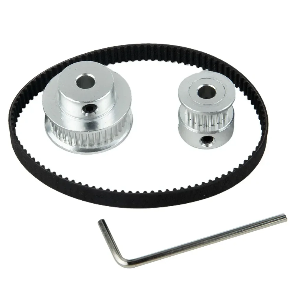 Brand New Synchronizer Pulley 5mm Bore Cnc Timing Pulley Timing Pulley With Belt/wrench 1 Set 20 Teeth Timing Pulley