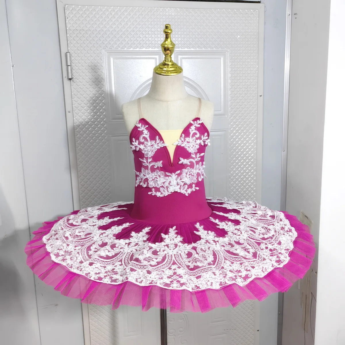

Fushia Tutu Professional Ballet Dress For Adult Performance Clothes Ballerina Women Ballet Costumes