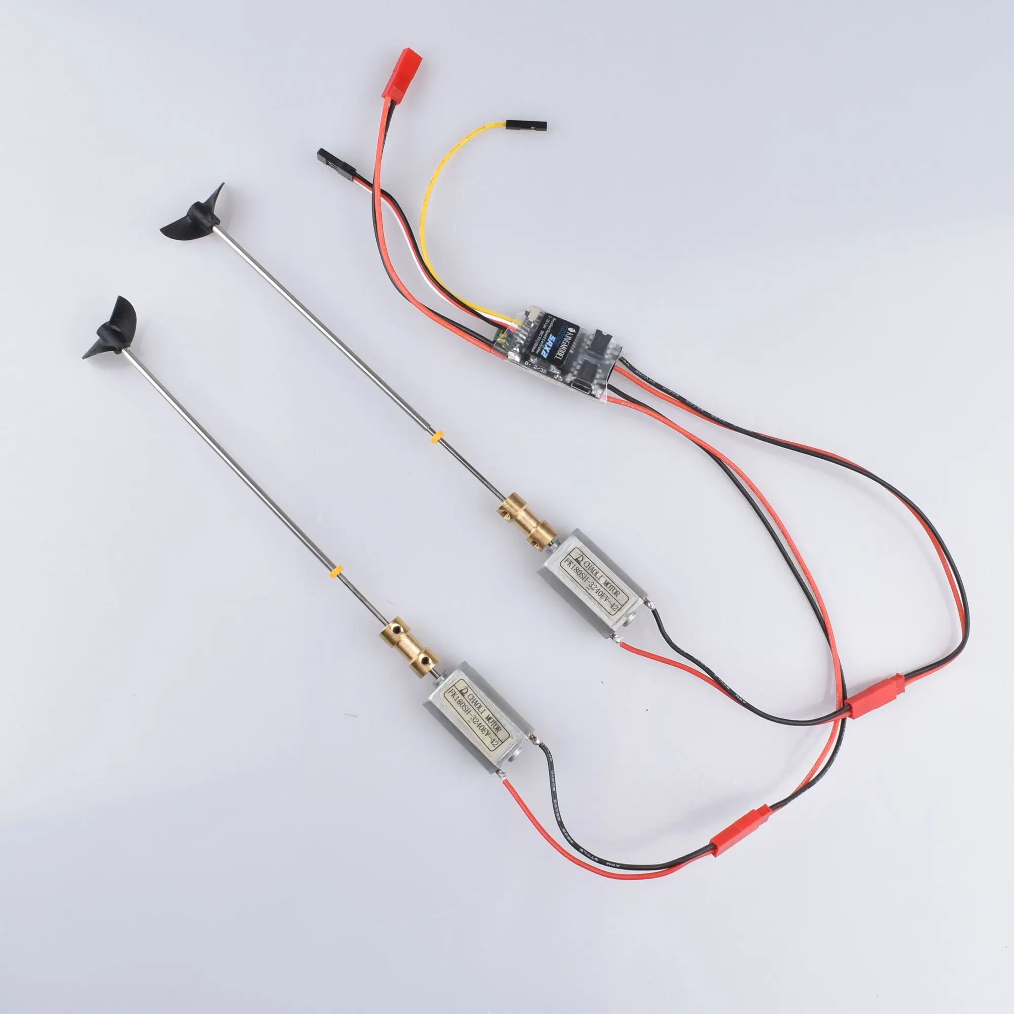 5A x2 Brushed Esc 3V-9V Strong Magnetic Motor Kit 180 motors+15cm Drive Shaft+CW CCW D30 Propeller+2to2mm Couplings for RC Boats