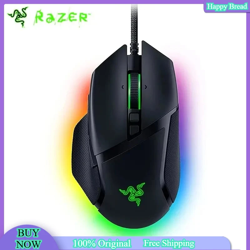 

Razer Basilisk V3 Customizable Ergonomic Gaming Mouse Fastest Gaming Mouse Switch - Chroma RGB Lighting - 26K DPI Optical Senso