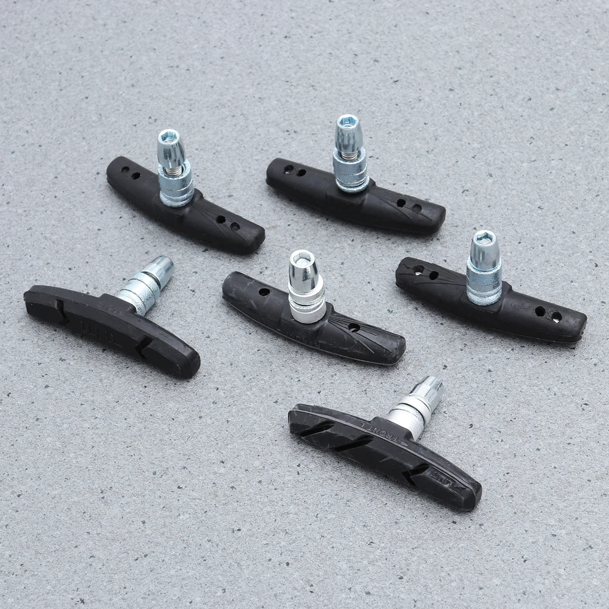 

Pads For Mountain Bike Road Cycling Rubber Groove Non-Slip Wear-Resistant Waterproof Braking Blocks Front Rear