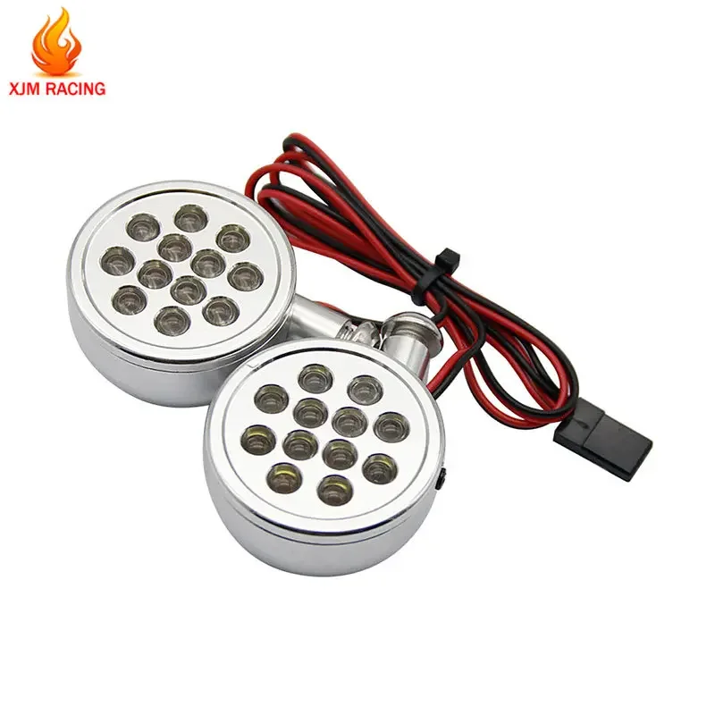 CNC Metal Light LED Front Lamp Assembly Kit for 1/5 Hpi Rofun Baha Rovan Kingmotor Baja 5b SS 5T Truck Rc Car Parts