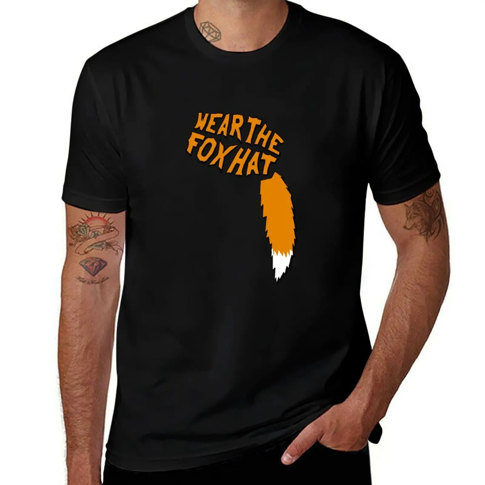 

Fox Hat T-Shirt graphic t shirts street wear graphics affliction shirts t shirts for men cotton