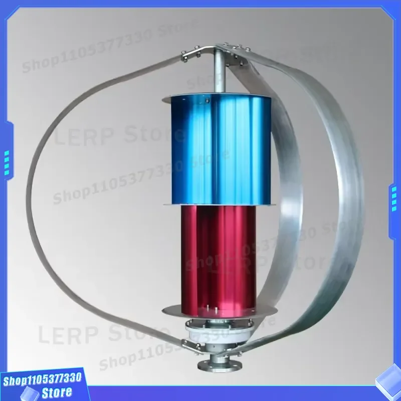 100W Vertical Axis Wind Turbine Low Speed Maglev Generator for Home Use Efficient Power Generation System Quiet Operation