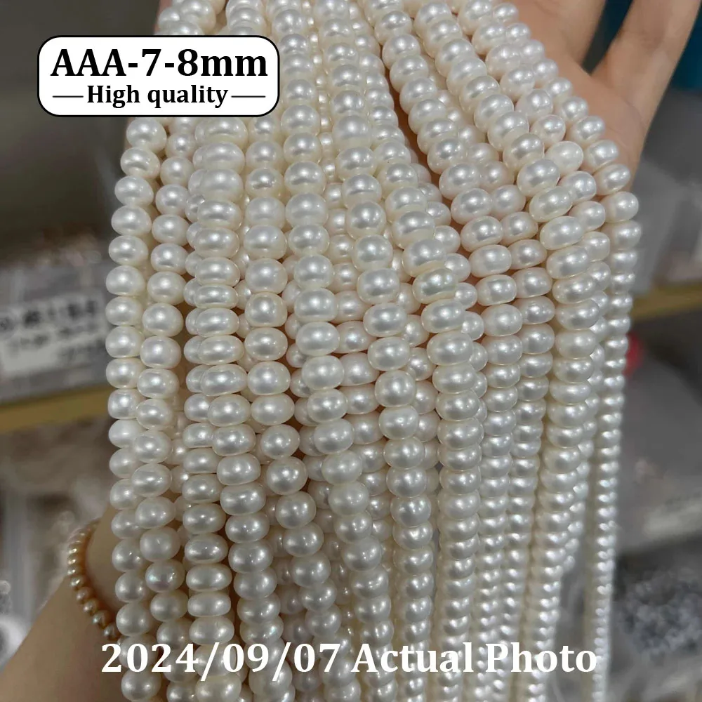 

AAA High Quality Bread Shape Spacer Beads Natural Freshwater Pearls Beads for Jewelry Making DIY Necklace Bracelet Accessories