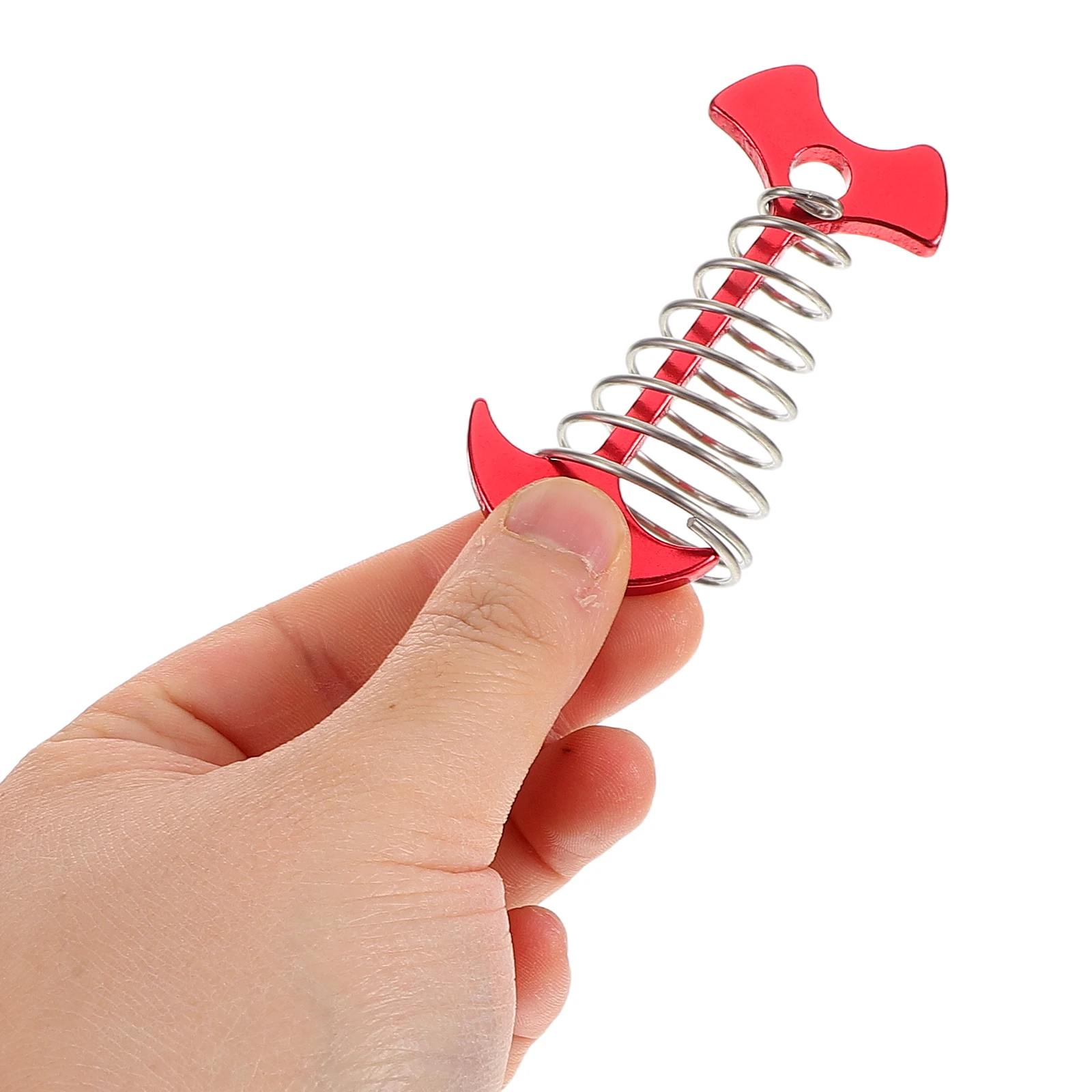

10pcs Fish Bone Tent Anchors Windproof Deck Pegs For Wooden Decks Adjustable Spring Camping Hiking Outdoor Pool Cover Stakes