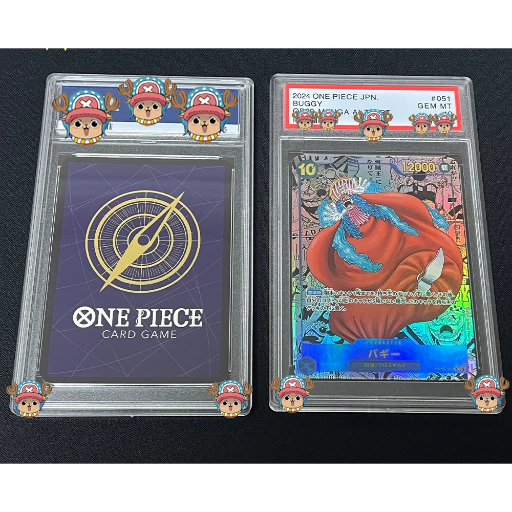 Anime Graded Collection Card 2004 OPCG JPN.BUGGY OP09-MANGA ALT.ART GEM MT 10 Card Flash Holographic Label Child Gifts