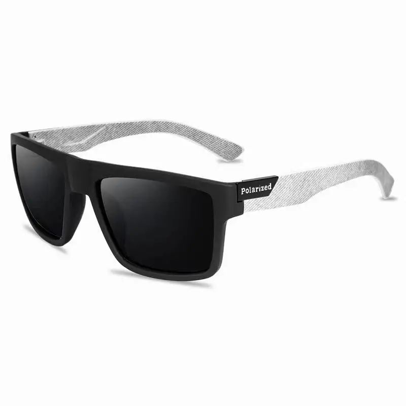 Modische Vintage Quadratische Polarisierte Sonnenbrille für Männer und Frauen, Luxus-Markendesigner Fahrer- und Anglerbrille, UV400-Schutz – Detail 10
