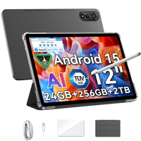 Blackview MEGA 2 Tablet PC 12'' 2K FHD+ Display Unisoc T615 12GB+24GB RAM 256GB ROM 9000mAh Battery 16MP Android 15 4G Tablets