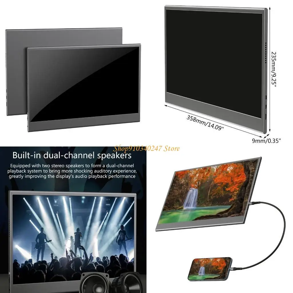 

Q22A Eye for Protection Display 15.6in Full for Hd Monitor Lightweight Durable Laptop