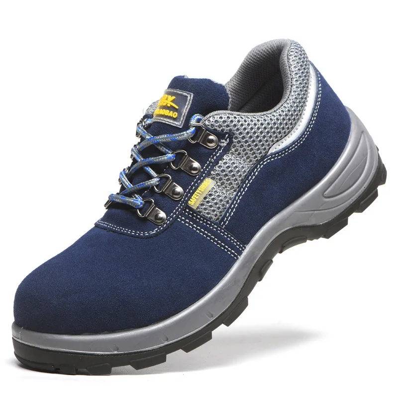 

Рабочая обувь. Мужская повседневная обувь для литья под давлением из воловьей кожи. Легкая и износостойкая.