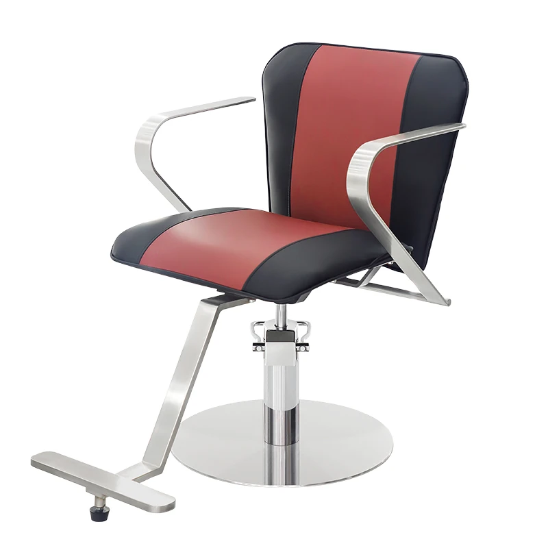 &c High End Durable Eco-Friendly Synthetic Leather Salon Barber Chair Degree Swivel Height Adjustable for Barber Shop Salon Use