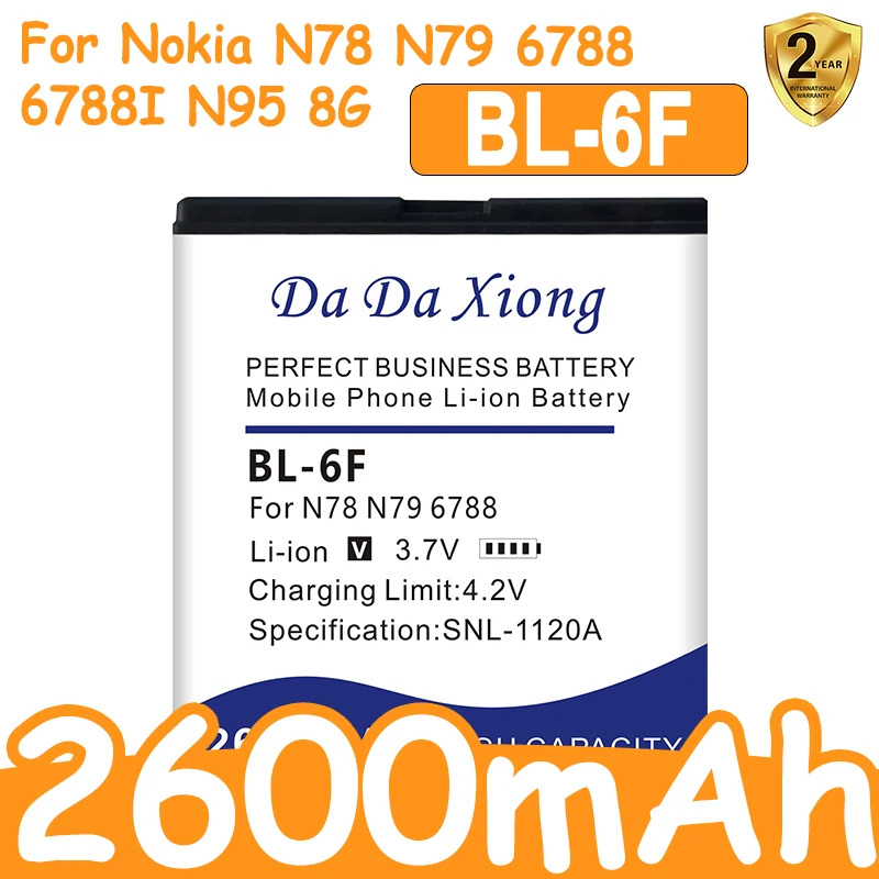 2600Mah BL-6F Repla…