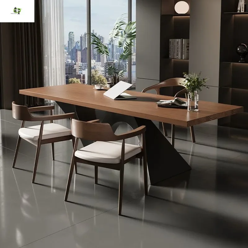Luxury Solid Wood Executive Desk Large Office Table for Manager President High End Designer Workbench Premium Boss Desk
