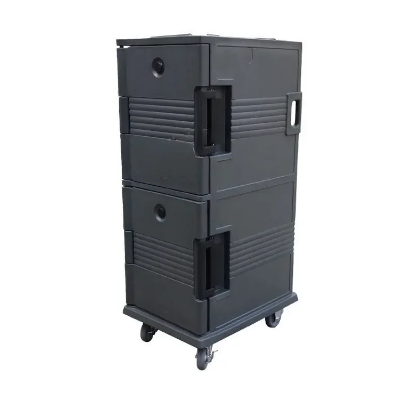 Double-layer pulley incubator rotational molding kitchen catering refrigerator distribution food turnover box preservation