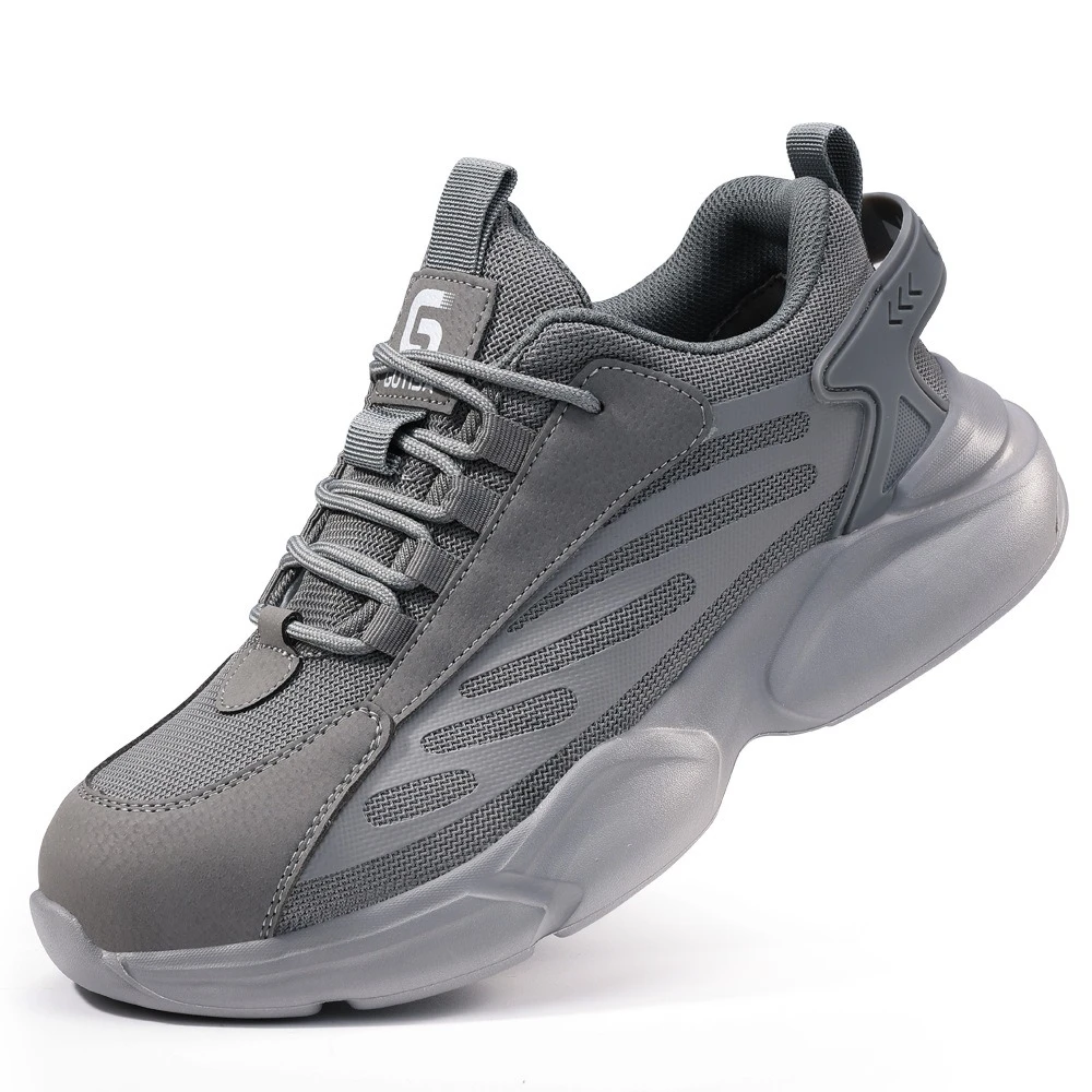 Labor Insurance Shoes Deodorant and Breathable Men's Anti-smashing and Anti-piercing Steel Head Lightweight Spring Safety