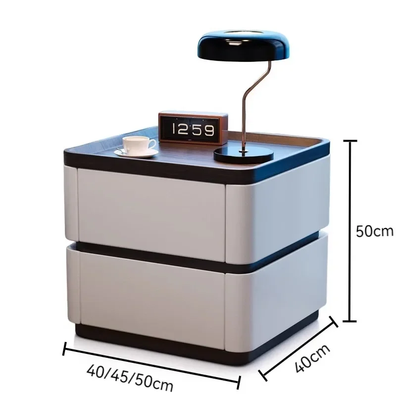 

Floor to floor installation free password lock bedside table, modern simple household bedside table