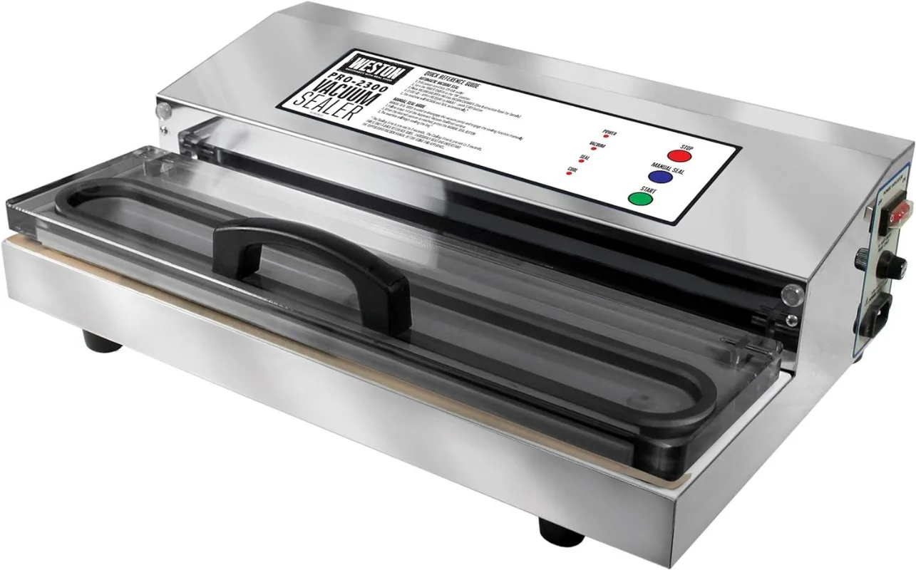 

Weston Vacuum Sealer Machine for Food Preservation & Sous Vide，Extra-Wide 5mm Bar for Sealing Bags up to 16" Wide，935 W，Pro 2300