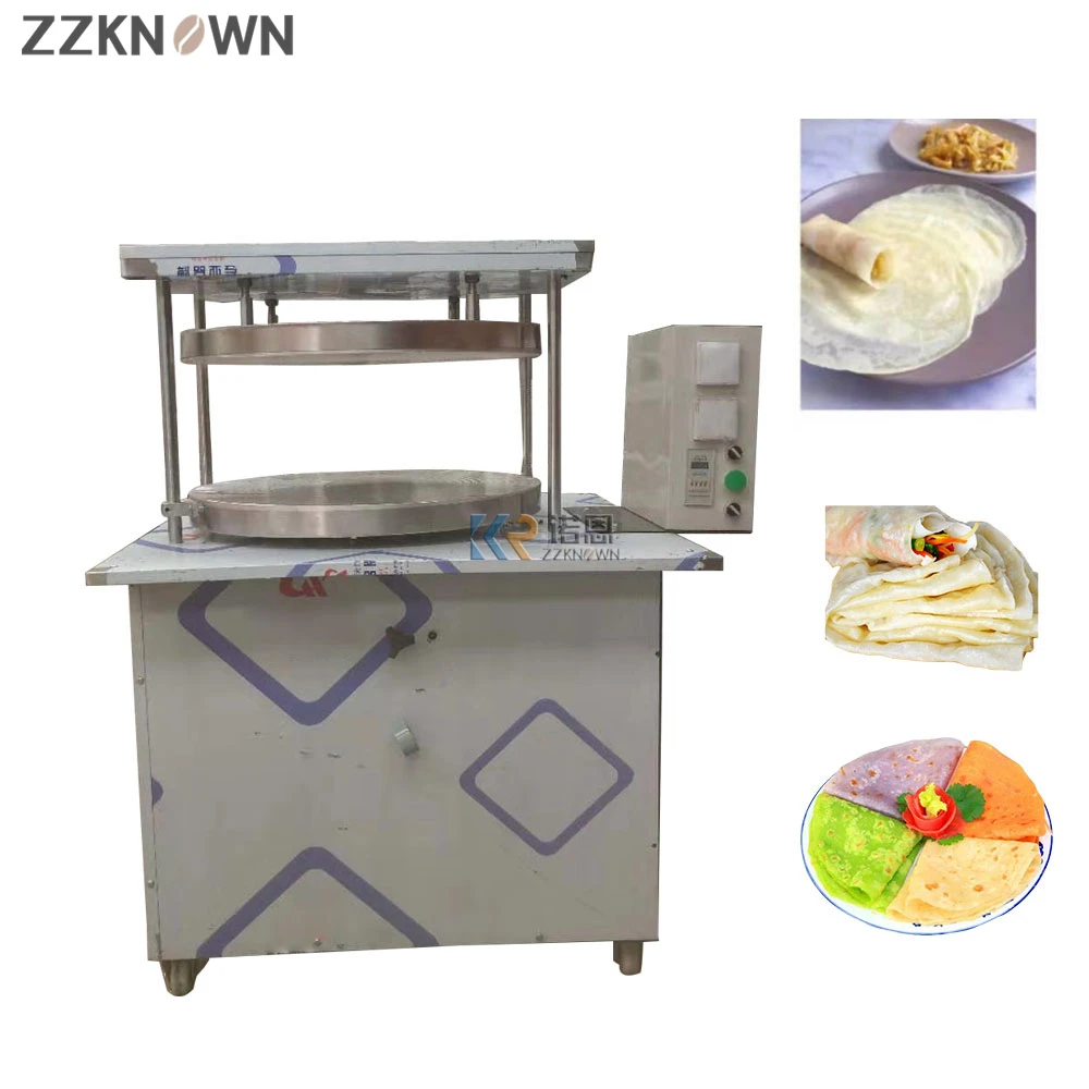 

Stainless Steel Pasta Pancake Roti Making Machine Lumpia Wrapper Spring Roll Bread Press Baking Arabic Bread Maker