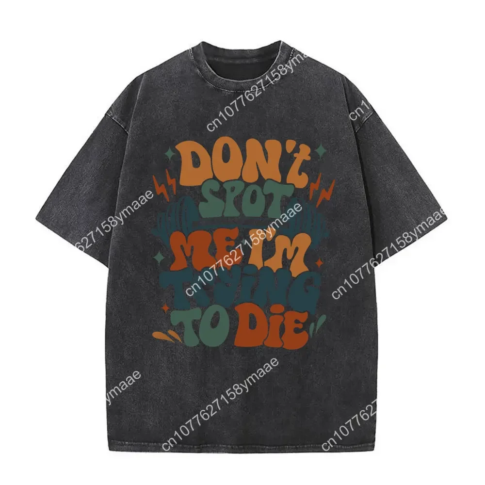 In My Muscle Mommy Era Gym Fitness Pump Cover Washed Vintage T-shirt Male Fashion Aesthetic Streetwear Men Women Women Retro T S