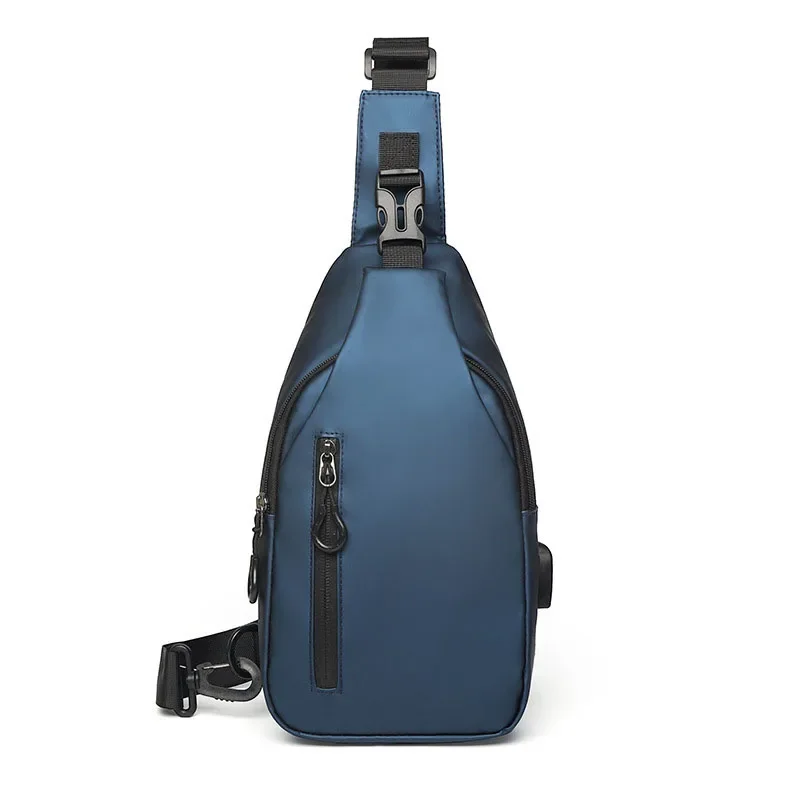 Luxury Brand Funny Packs Men's Chest Shoulder Bag Men's Sling Crossbody Bag Messenger Backpack USB Charging Port Bag bolsa