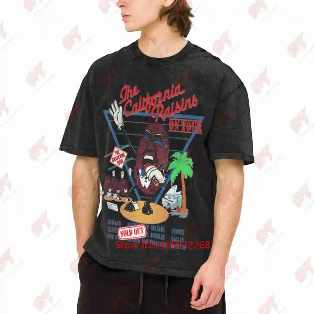 The California Raisins Tour Grapevine Vintage Washed Tee Pure Cotton T-Shirt