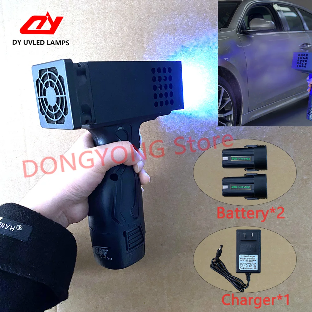 

High-Power Portable Handheld UV Lamp for Auto Repair Sheet Metal Painting LED Curing Ink Drying - Compact UV Light Device