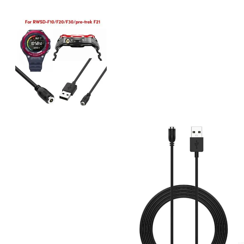 E1PF Universal Charging Cable USB Cord Line for WSDF10 F20 F30 Pro-TrekF21 Efficient Power Supply