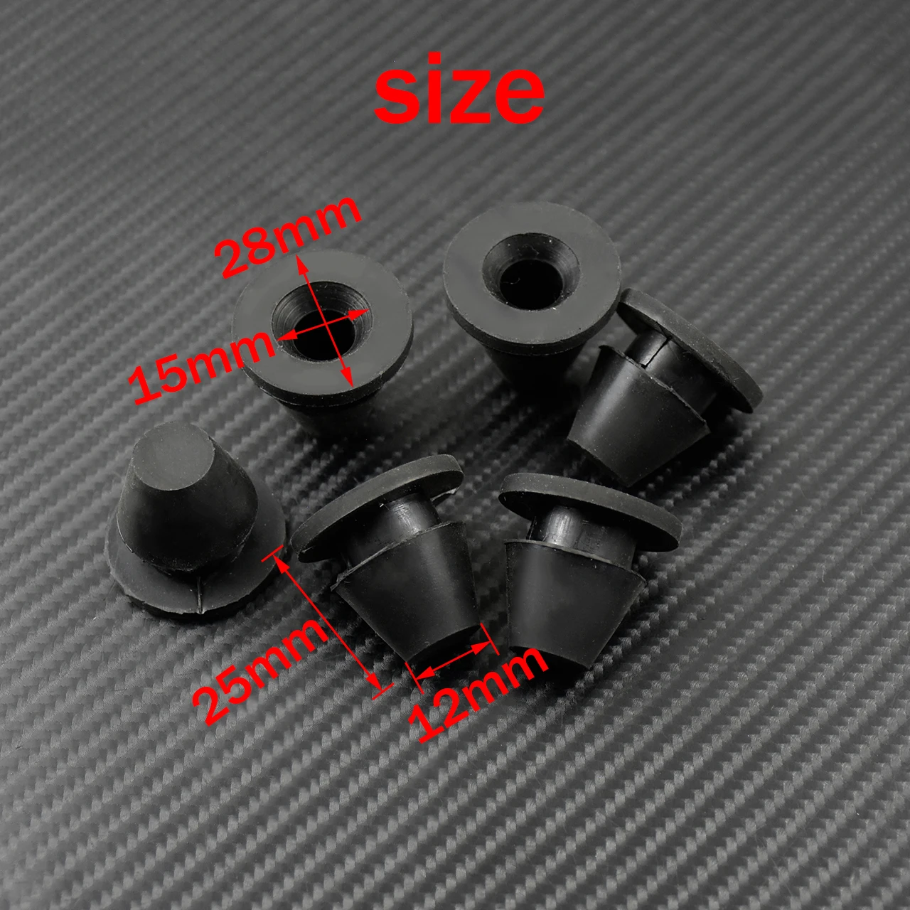 Motorcycle 6Pcs Rubber Side Cover Grommets Gasket Assortment For Harley Touring Street Electra Glide Road Glide FLHR 1996-2020
