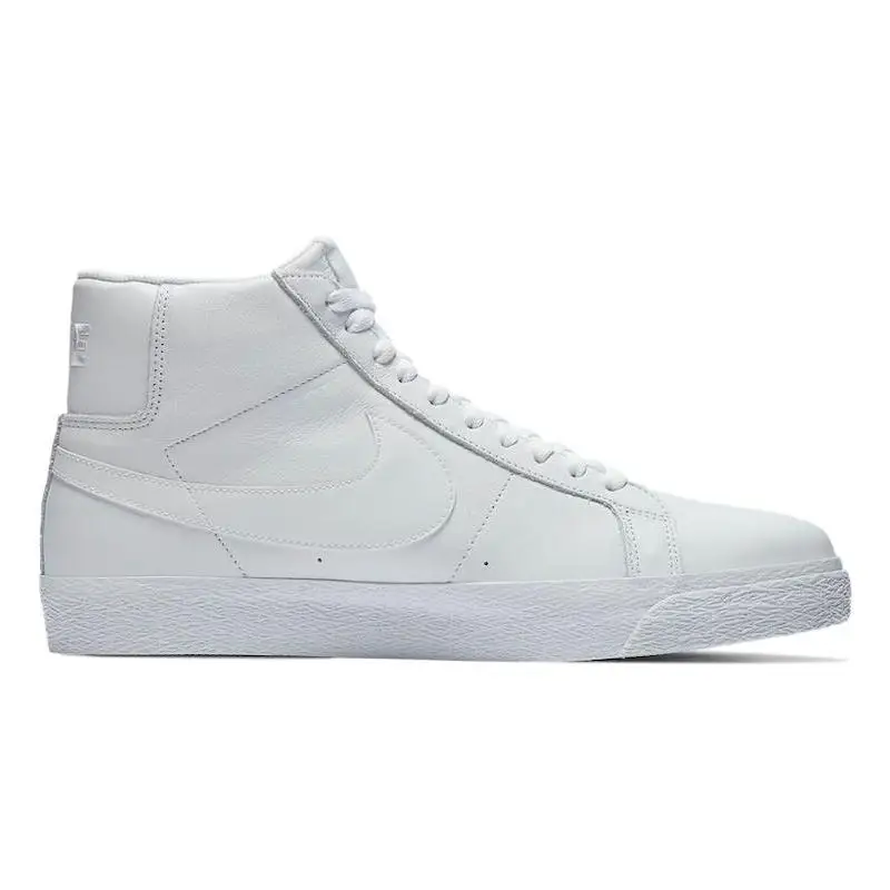  Nike SB Zoom Blazer Mid Triple White Sneakers shoes 864349-105 With Original Box