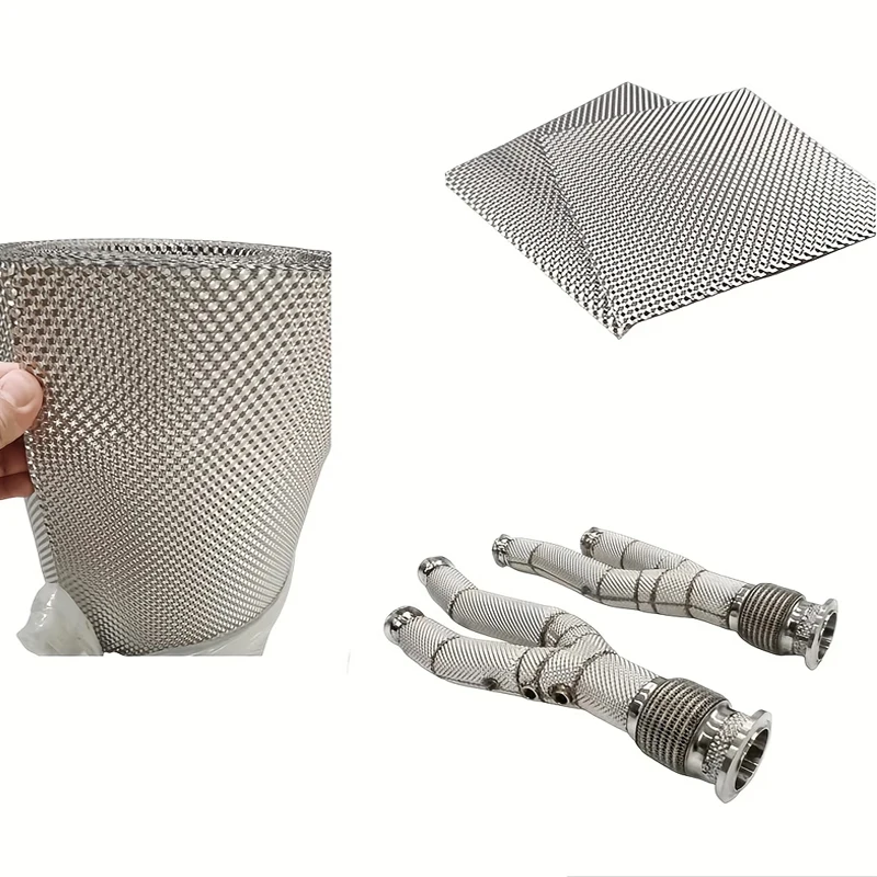 Stainless Steel Heat Shield Welding Sheet for Turbo Downpipe Manifold Engine Insulation Motorcycle Exhaust Pipe Chargers Mat
