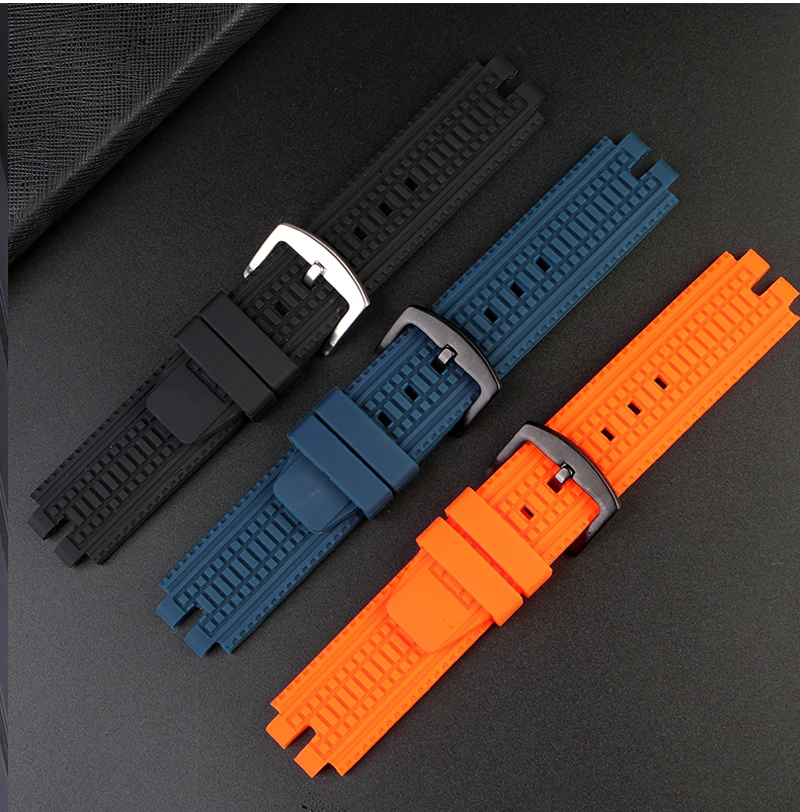 Men's watch strap is suitable for Casio PROTREK PRW-3000 3100 6000 6100Y series waterproof silicone watch strap accessories