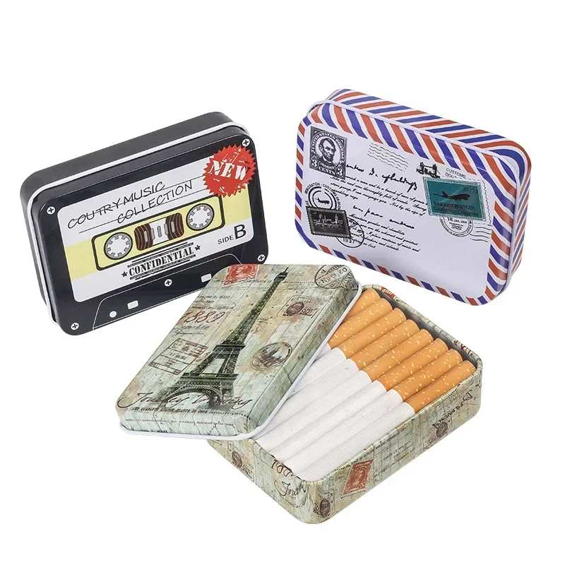 Printing Smoking Accessories Cigarette Case Tinplate Storage Box Tobacco Box Storage Box