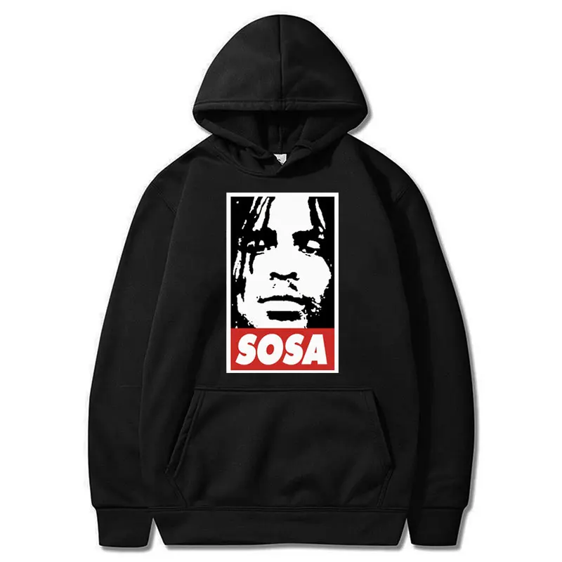 

Rapper Chief Keef Sosa Print Hoodie Vintage Gothic Hip Hop Men's Sweatshirt Oversized Casual Sportswear Hipster Streetwear Gifts