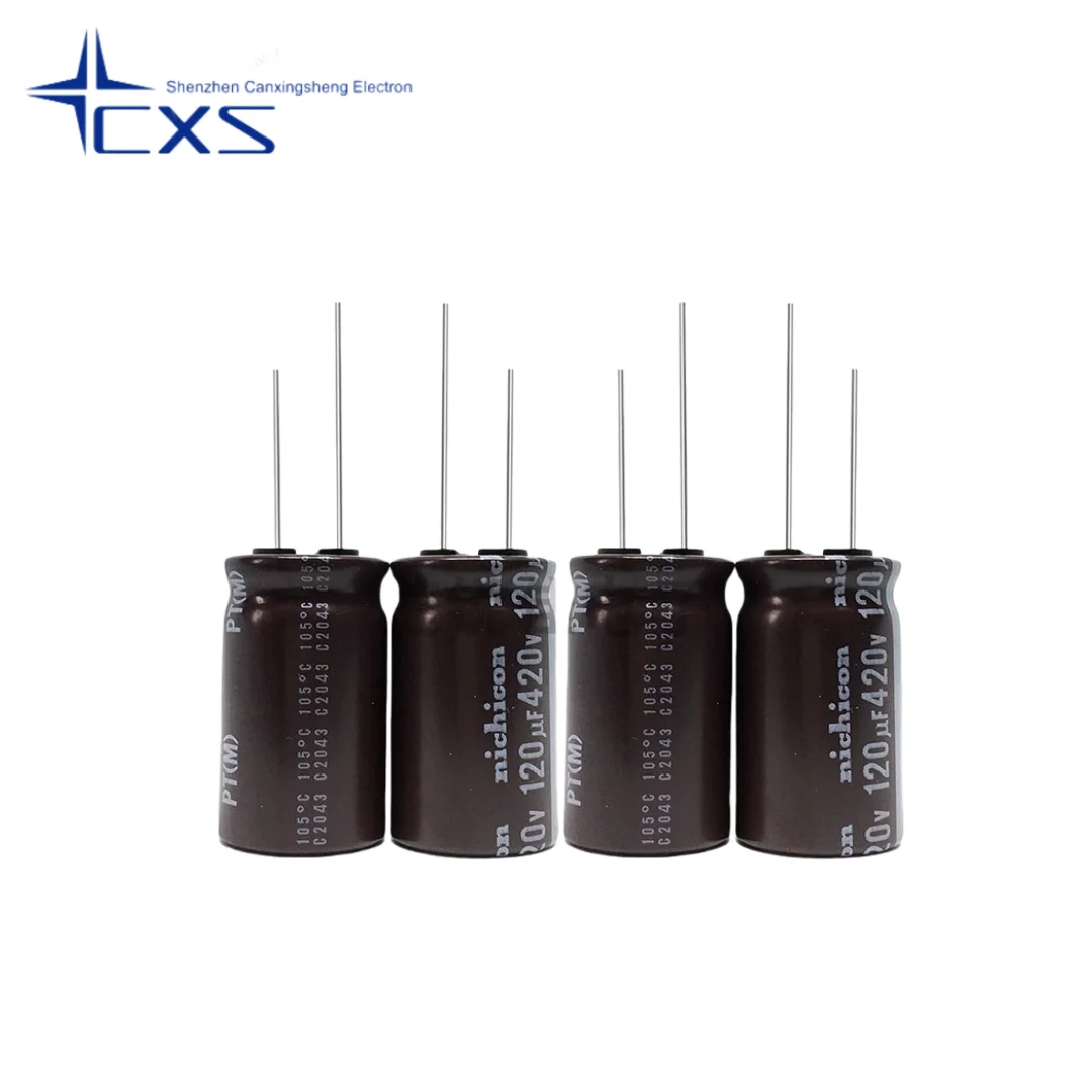 5pcs 420V 120UF 18*30/35MM  Japan Nichicon Capacitor 120UF420V Long Life Electrolytic Capacitor