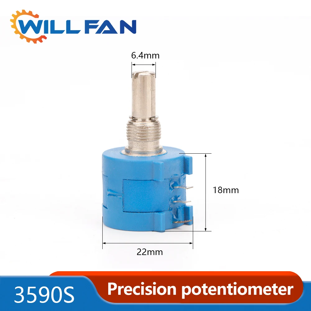 Will Fan Multiturn 3590s Precision Potentiometer 2K Knob Adjustable Resistor For Handle Control The Laser Cut Machine Power