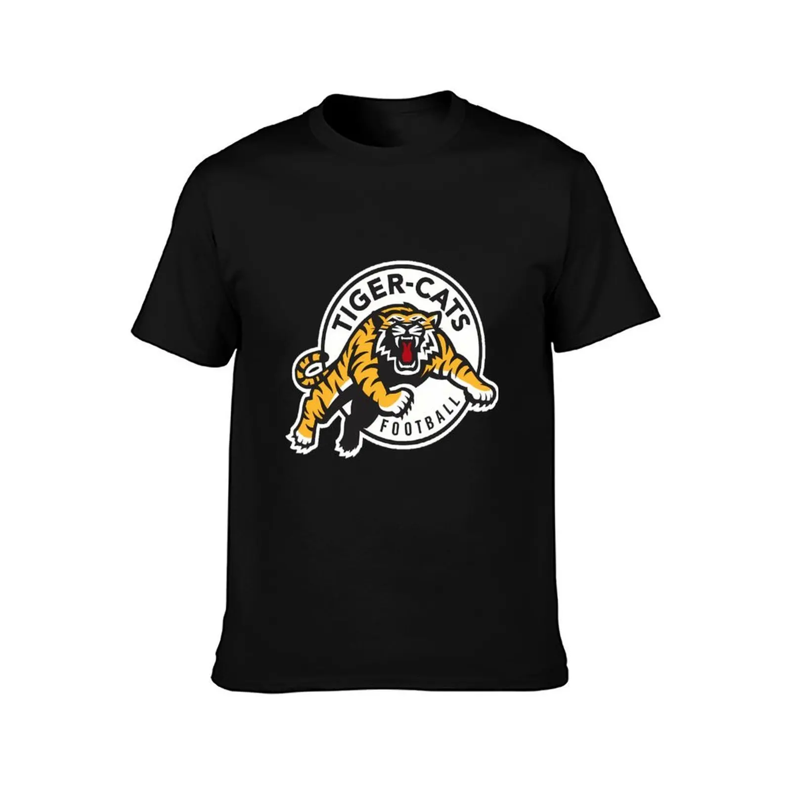 Hamilton Tiger Cats Cfl Logo T-Shirt Stain Resistant Casual Tee T-Shirt