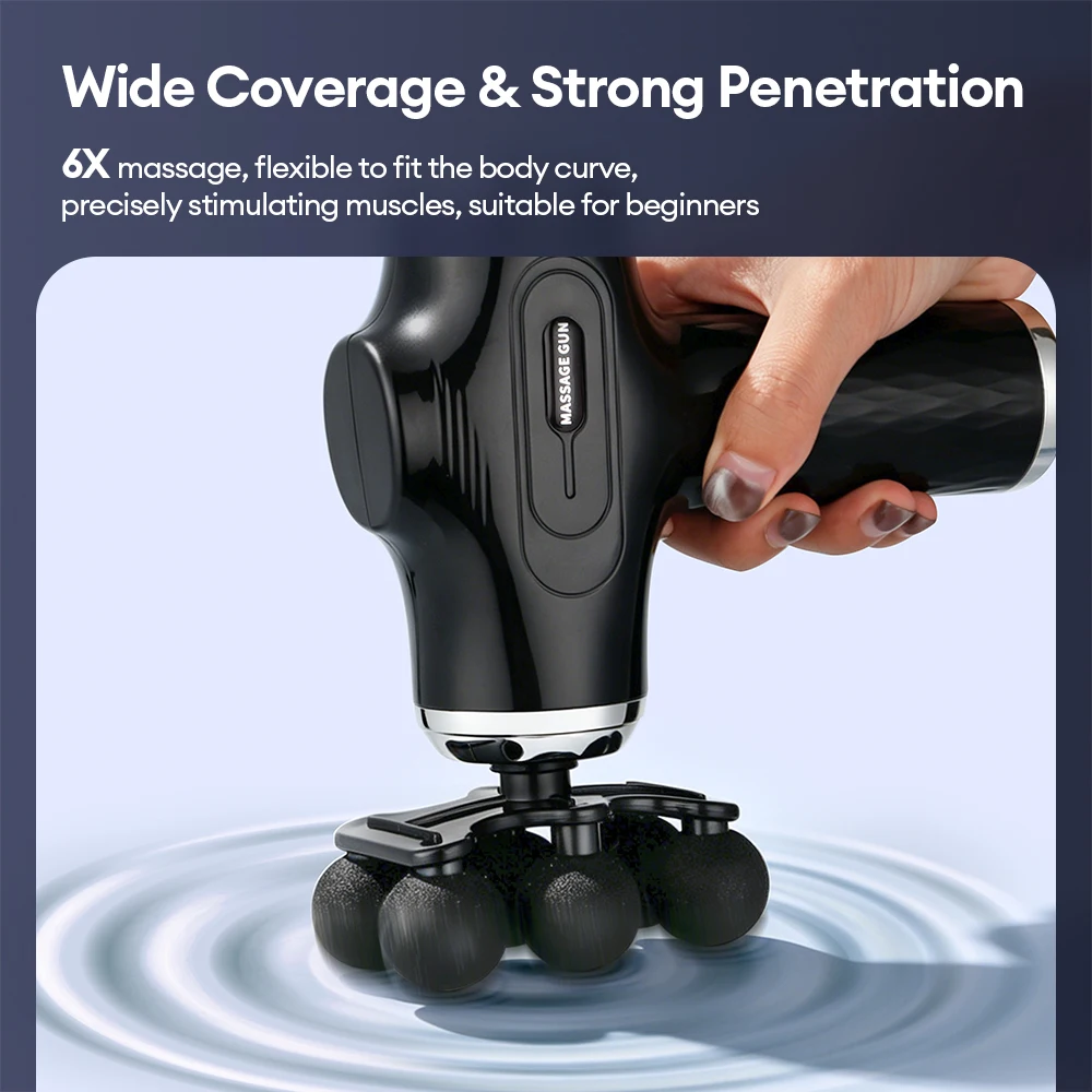 Professional Fascia Gun Mini Deep Tissue Massage Gun Wireless 38 Speed Level Electric Percussion Massager Body Muscle Relaxation