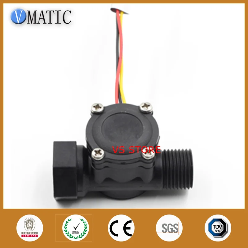 

Free Shipping VCA168-3 New Design Oil Oem G1/2 Plastic Water Flow Meter Sensor