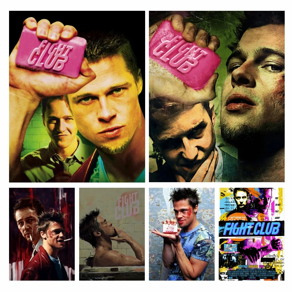 

Fight Club 5D Full Diamond Embroidery Novelties Diy Mosaic Craft Classical Movie Poster Art Cross Stitch Kit Painting Home Decor